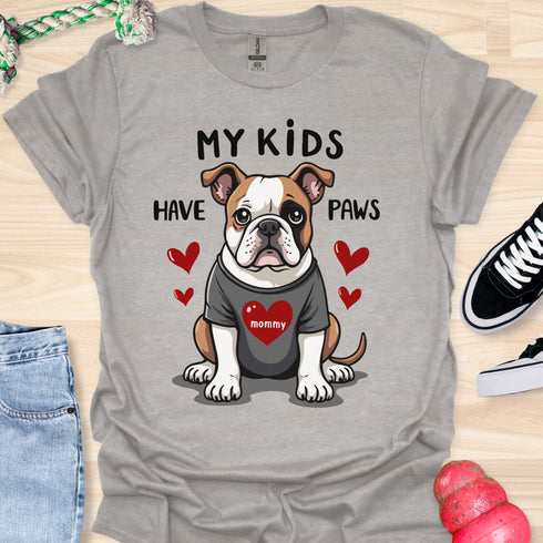 My kids have paws - V7 - Sitting Cute T-Shirt